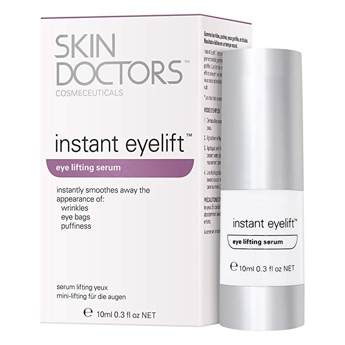 Skin Doctors Instant Eyelift, with Hyaluronic Acid, helps the appearance of wrinkles, eye bags, puffiness, and tightens the skin around the eye - 10ml