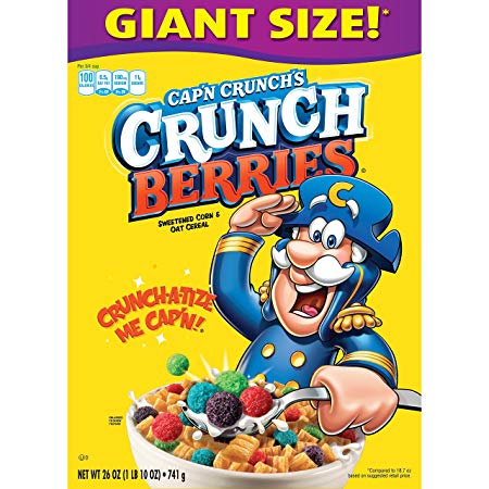 Quaker Cap'n Crunch Crunchberries, 26 Ounce