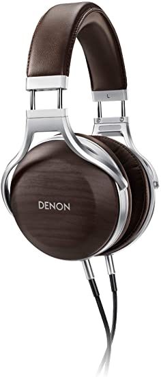 Denon AH-D5200 Premium Headphone | Audio Enthusiest | Zebrawood Earcups | 50mm Drivers | Comfortable Long-term Use | Detachable cable