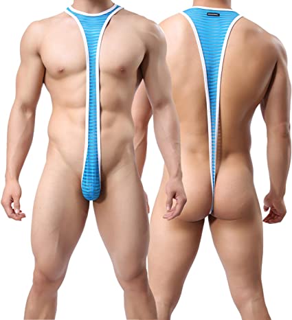 MuscleMate Hot Men's Flirting Leotard, Men's Bodysuit, Hot Men's Wrestling Singlet Bodysuit, Fun for Flirting.