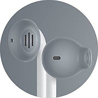EarSkinz EarPod Covers (ES2) - Charcoal - for Apple iPhone 7 / 6S / 6 / 5S / 5SE / 5C / 5