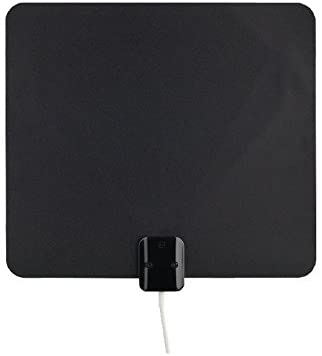 RCA Ultra-Thin, Multi-Directional, Indoor Amplified HDTV Antenna with 60 Mile Range