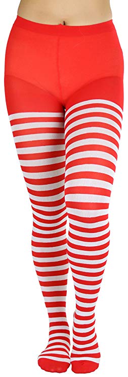 ToBeInStyle Women's Nylon Horizontal Striped Tights