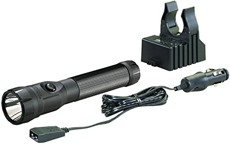 Streamlight 76112 PolyStinger LED Flashlight with DC Charger, Black - 385 Lumens