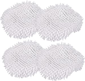 S3601 Microfiber Replacement Steam Mop Pads Cleaner Cloth Washable for Most Hard Flooring Surface Compatible with Light 'N' Easy S3601/7688ANW Microfiber Mop Accessories (Pack of 4)…