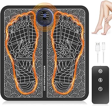 BFAHE EMS Foot Stimulator EMS Foot Massager for Pain Relief Improve and facilitate Muscle Performance