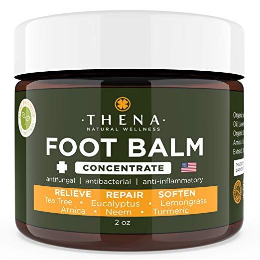 Antifungal Cream Foot Balm Athletes Foot Cream With Tea Tree Oil, Best Natural Anti Fungal Toenail Nail Fungus Treatment Care Ointment Lotion For Dry Skin Callus Cracked Heels Feet Jock Itch Ringworm