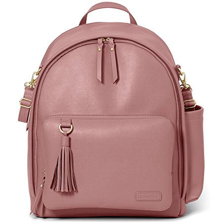 Skip Hop Greenwich Simply Chic Diaper Backpack, Dusty Rose