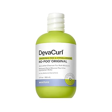 DevaCurl No-Poo Original Zero Lather Cleanser For Rich Moisture | Non-Stripping | Hydrates Curls | All Curl Types