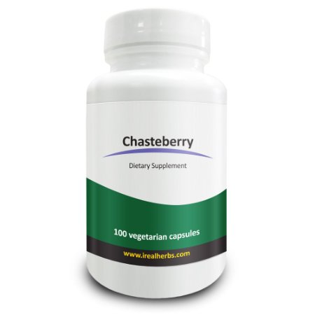 Real Herbs Vitex Chasteberry 500mg - Relieve Premenstrual Syndrome (PMS) and Menopause - 100 Capsules