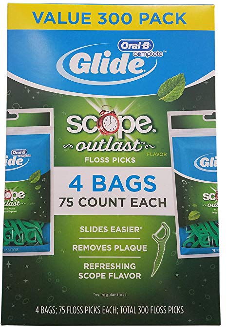 Oral B Complete Glide Floss Pick (300 Count), 300 Count