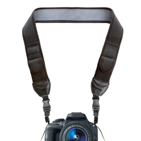 Digital Camera Shoulder Holster Strap with Accessory Storage Pockets by USA Gear - Works with Canon PowerShot G3 X  EOS 5DS  Rebel T6s and More