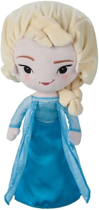 Disney Elsa Plush Doll, Frozen, Princess, Official DisneyStore, Adorable Soft Toy Plushies and Gifts, Perfect Present for Kids, Medium 14 Inches, All Ages