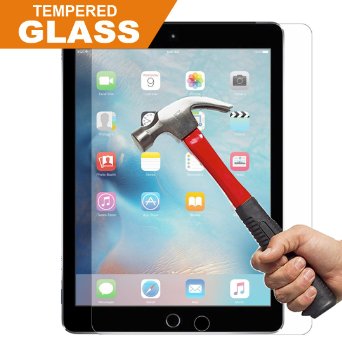 Lifetime Replacement Warranty iPad 2 3 4 Screen Protector Glass InaRock 026mm 9H Tempered Glass Screen Protector for iPad 2  iPad 3  iPad 4 Most Durable Easy-Install Wings