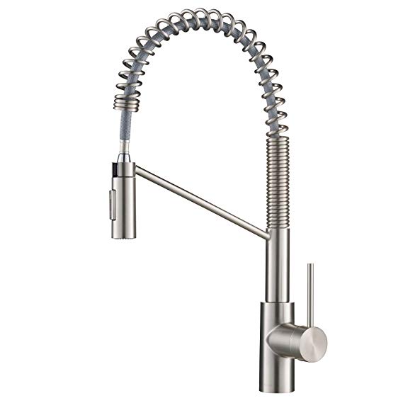 Kraus KPF-2631SFS Oletto Single Handle Pull Down Commercial Kitchen Faucet, Spot Free Stainless Steel