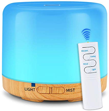 200ml USB Essential Oil Diffuser Remote Control Aromatherapy Cool Mist Humidifier Waterless Auto Shut-Off BPA-Free