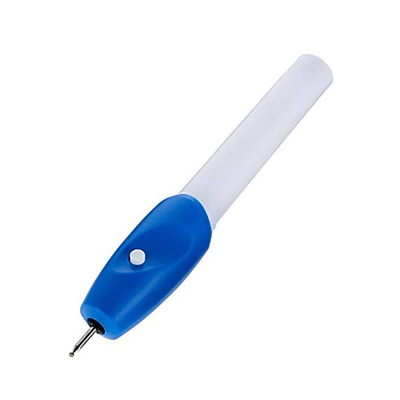 Z-COMFORT Cordless Electric Carving Engraving Pen for Metal Wood Ceramic Glass Accessory, 45.36g, White