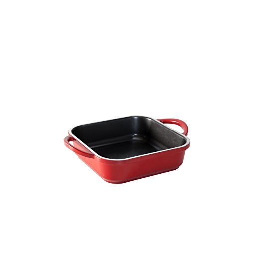 Nordic Ware Pro Cast Traditions Square Baking Pan, 9 by 9-Inch, Cranberry