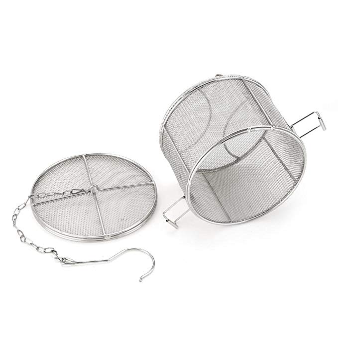 Stainless Steel Spice Seasoning Strainer Tea Ball Strainer Soup Seasonings Seperation Basket Spice Filter Kitchen Tools (1410cm)