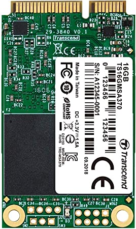 Transcend 16GB, mSATA SSD, SATA3, MLC (TS16GMSA370)