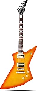 Firefly FFLX Solid Body Electric Guitar,Mahogany Guitar body,Stainless steel and ball end frets,rosewood fretboard(Vintage Honey Burst)