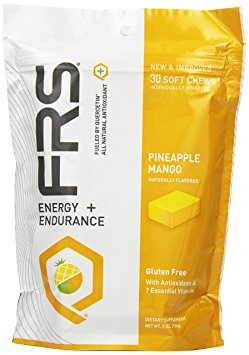 FRS Healthy Energy All Natural Soft Chews, Pineapple Mango, 30 Count