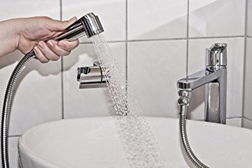 Hair Wash Pack, includes: x1 HAIR WASH SHOWER HEAD with on off thumb lever, x1 1.75m STRONG METAL SHOWER HOSE, AND x1 TAP AERATOR (24mm Male and 22mm Female) with special casing to fit the SOLID CHROMED BRASS SHOWER HOSE CONNECTOR - perfect for washing hair in the shower, bath, basin or kitchen sink!