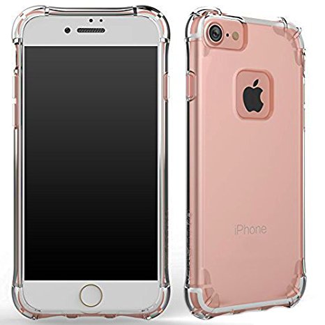 iPhone 7 Case, Ballistic [Jewel Ice Series] Ultra Slim Clear Protective Case for Apple iPhone 7 Certified 6ft Drop Protection Shock Absorbing Bumper for iPhone 7, Clear Bumper FITS iPhone 6s