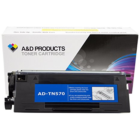 A&D Products Compatible Replacement for Brother TN570 Toner Cartridge High Yield Black (6,700 Page Yield)