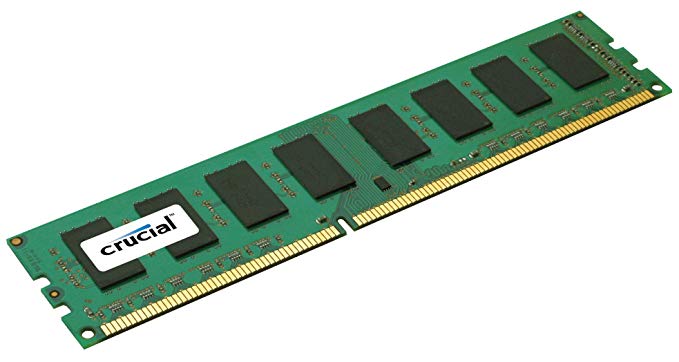 Crucial 2GB Single DDR3 1066 MT/s (PC3-8500) CL7 Unbuffered UDIMM 240-Pin Desktop Memory Module CT25664BA1067