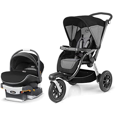 Chicco Activ3 Jogging Stroller and KeyFit 30 Zip Infant Car Seat Travel System - Q Collection