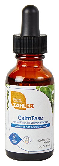 Zahler CalmEase, All Natural Advanced Anti-STRESS and Natural CALM Supplement, Fast Acting ANXIETY Relief and Overall Mood Boosting Formula, Certified Kosher, 1oz