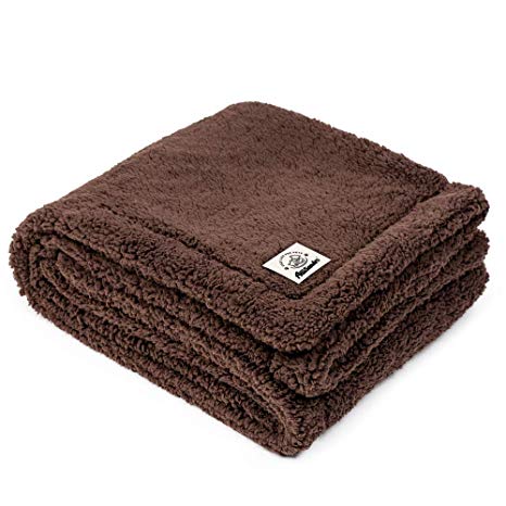 Allisandro Super Soft and Fluffy Premium Flannel Fleece Dog Throw Blanket