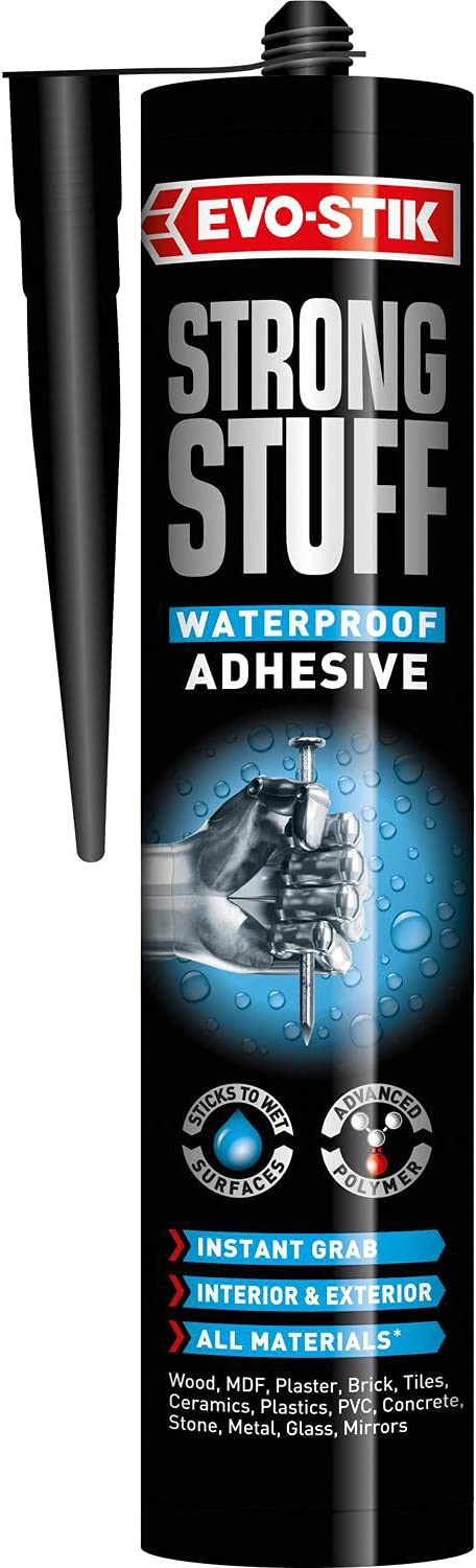 EVO-STIK Strong Stuff Waterproof Adhesive, Superior Strength, Can be used underwater, Colour: White