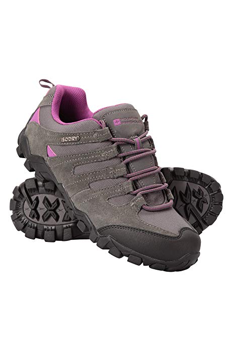 Mountain Warehouse Belfour Womens Walking Shoes - Lightweight Hiking Shoes, Breathable, Lace Up Trainers - for Trekking, Gym & Running