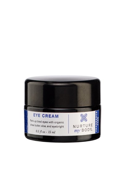 Nurture My Body Organic Eye Cream - 100% Pure All Natural Ingredients - Firming, Hydrating, and Moisturizing Treatment Reduces Wrinkles, Puffiness, and Dark Circles - (Fragrance Free)