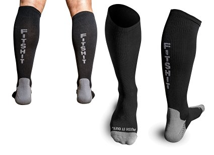 Premium Athletic Compression Socks by FitShit - Men & Women - Best for Running, Crossfit, Travel, Nurses.