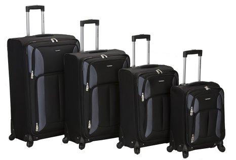 Rockland Four-Piece Impact Spinner Luggage Set (18"/22"/ 26"/30")