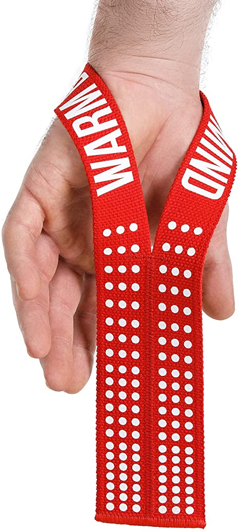 WARM BODY COLD MIND Lifting Wrist Straps for Olympic Weightlifting, Powerlifting, Bodybuilding, Functional Strength Training - Heavy-Duty Cotton Wrist Wraps, Pair