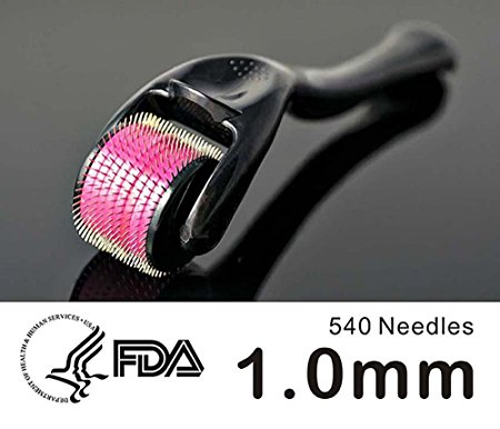 Dermapeel Skin Care Titanium Microneedle 540 Micro Needles Derma Roller Needle-spo0