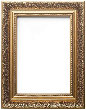 Certificate Frames Ornate Swept Antique Style French Baroque Style Picture/Photo/Poster Frame with A High Clarity Styrene Shatterproof Perspex Sheet (21.6 x 27.9cm) 8.5" x 11" Gold