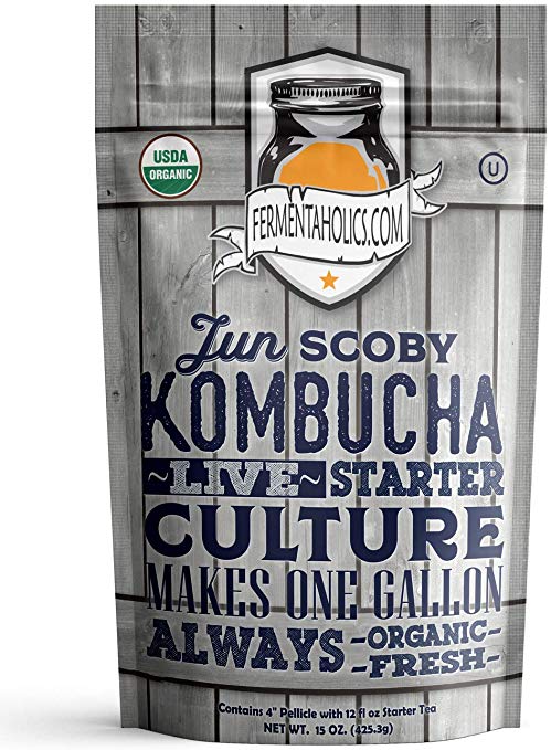Jun Kombucha Starter Pack (SCOBY   Starter Tea)