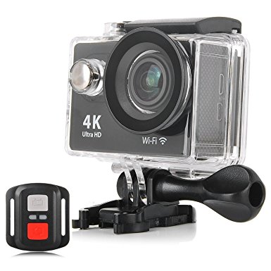 KuGi Ultra HD 4K Sport Action Camera WIFI 1080P 60fps HDMI 20MP 170 Degree Wide Viewing Angle 2.0 inch LCD Screen Waterproof Sport DV Camcorder with Accessories Kit for Extreme Outdoor Sports(Black)