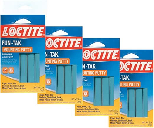 Loctite Fun-Tak Mounting Putty 2-Ounce (1087306) - 4 Pack