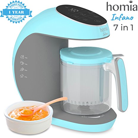 Baby Food Processor Chopper And Steamer 7 in 1, Food Maker For Toddlers With Automatic Steam, Blend, Chop, Disinfect And Clean Function, 20 Oz Tritan Stirring Cup, Touch Control Panel, Auto Shut-Off