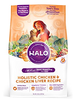 Halo Spot's Stew Natural Dry Wholesome Chicken for Small Breed Dogs