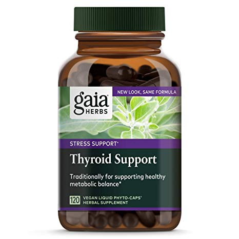 Gaia Herbs Thyroid Support Liquid Phyto-Capsules, 120 Count