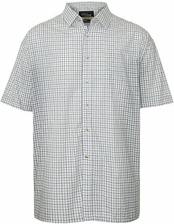 Champion Mens Tattersall Country Casual Short Sleeve Shirt