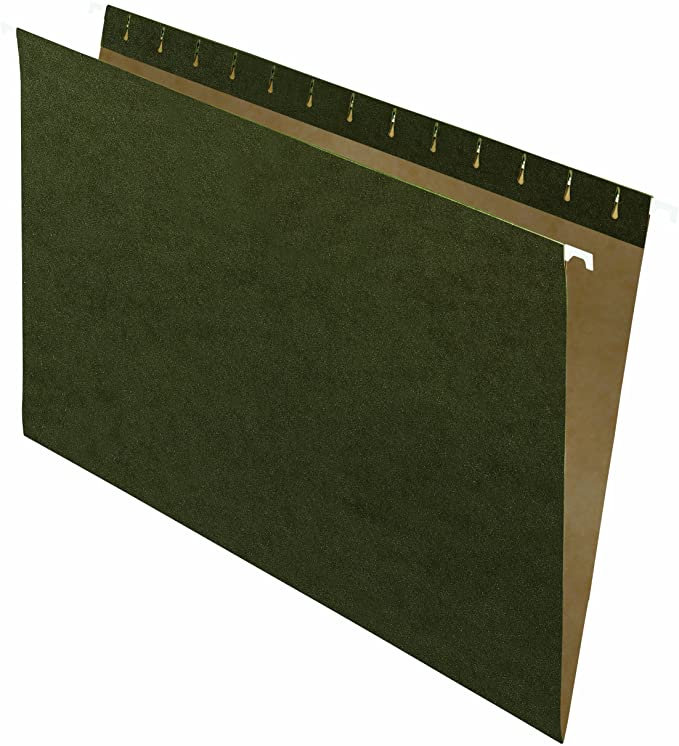 Pendaflex Essentials Hanging Folders, Legal, Standard Green, 25/Box
