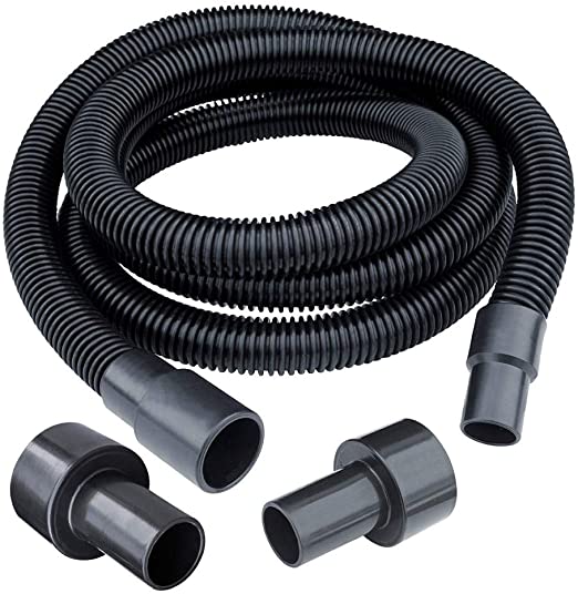 POWERTEC 70175 Dust Collection Hose with Fittings Plus Two Reducers